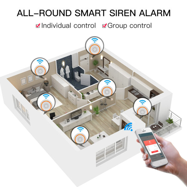 WIFI 90dB Loud Alarm with 18 Alarm Ringtones - Image 4