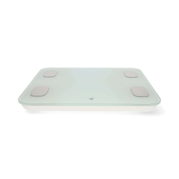 Nedis SmartLife Personal Scale | Bluetooth?? | BMI / BMR / Bones / Fat / Muscles / Water / Weight | 12 | Peak load: 180 kg | Androidƒ?› / IOS | ABS / Glass | White - Image 2