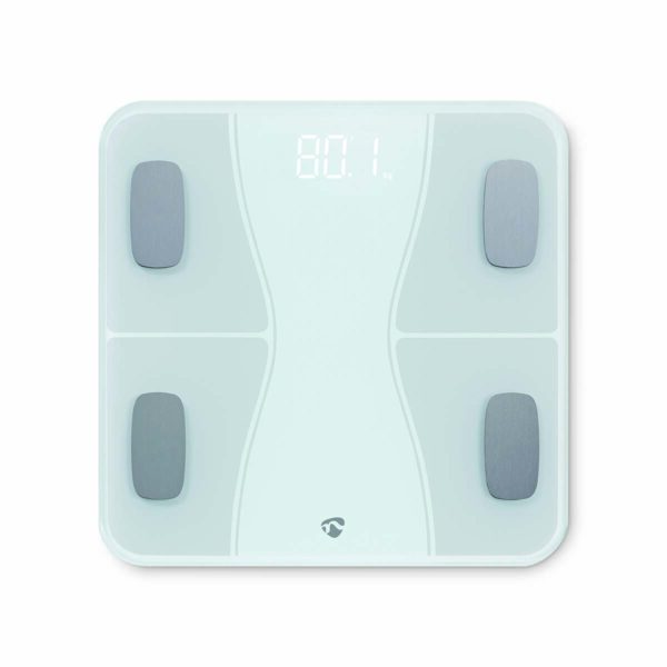 Nedis SmartLife Personal Scale | Bluetooth?? | BMI / BMR / Bones / Fat / Muscles / Water / Weight | 12 | Peak load: 180 kg | Androidƒ?› / IOS | ABS / Glass | White - Image 3