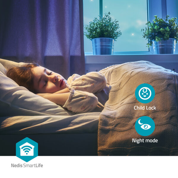 Nedis SmartLife Dehumidifier | Wi-Fi | 30 l/Day | Dehumidification / Continuous / Max+ / Dry laundry / Ventilation | Android / IOS | Adjustable hygrostat | 210 m2/h - Image 8