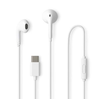 Nedis Wired Earphones | USB-C™ | Cable length: 1.20 m | Built-in microphone | Volume control | White
