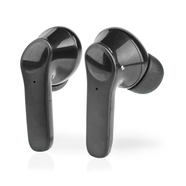 Nedis Fully Wireless Earphones | Bluetooth?? | Maximum battery play time: 5 hrs | Touch Control | Charging case | Built-in microphone | Voice control support | Noise canceling | Black - Image 4