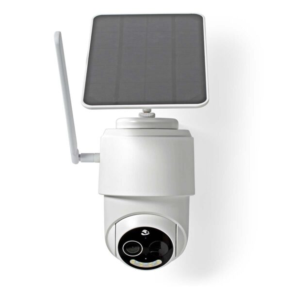 Nedis SmartLife Outdoor Camera | 4G | Full HD 1080p | Pan tilt | IP65 | Cloud Storage (optional) / microSD (not included) | 5 V DC | With motion sensor | Night vision | White - Image 2
