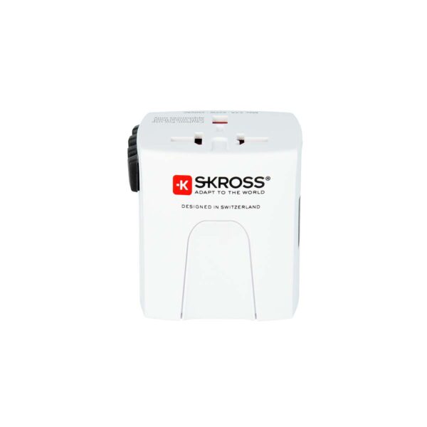 Skross Travel Adapter MUV USB (2xA) Compact 2-pole world travel adapter with 2 integrated USB ports - Image 2