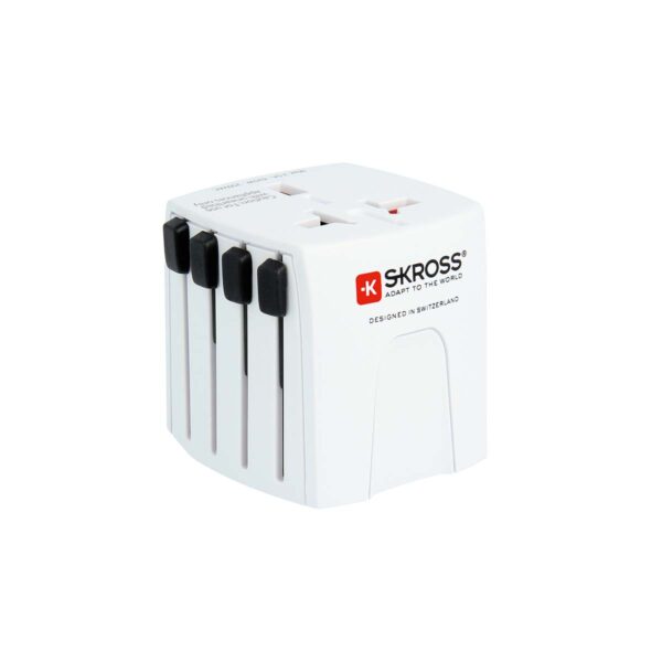 Skross Travel Adapter MUV USB (2xA) Compact 2-pole world travel adapter with 2 integrated USB ports - Image 4