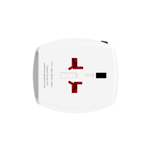 Skross Travel Adapter MUV USB (2xA) Compact 2-pole world travel adapter with 2 integrated USB ports - Image 5
