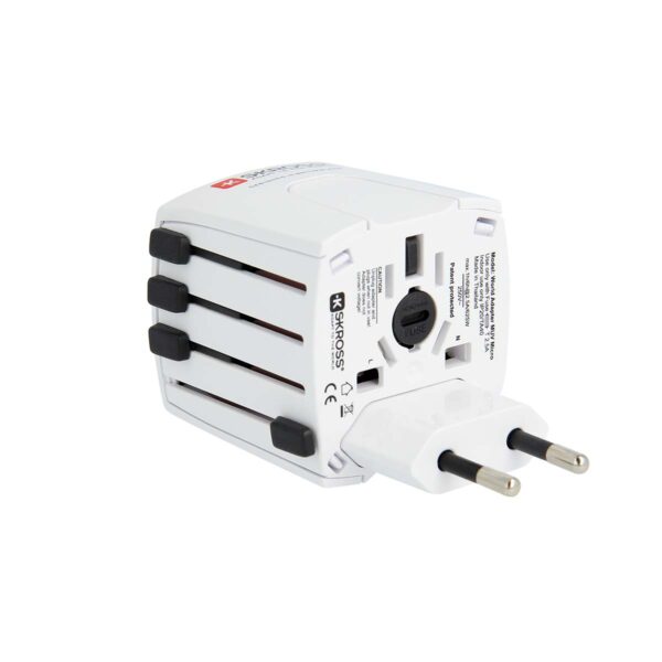 Skross Travel Adapter MUV USB (2xA) Compact 2-pole world travel adapter with 2 integrated USB ports - Image 7