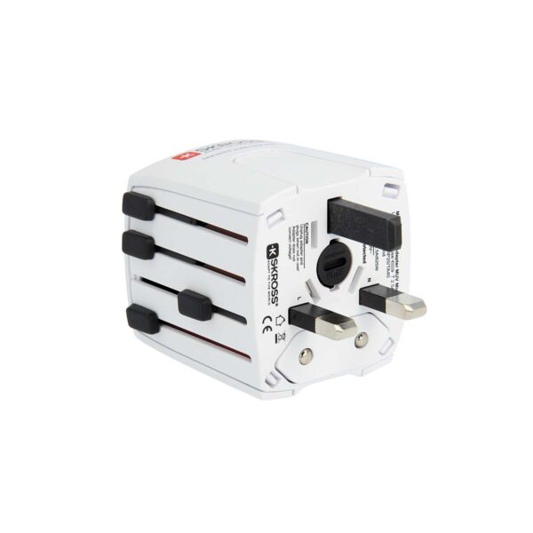 Skross Travel Adapter MUV USB (2xA) Compact 2-pole world travel adapter with 2 integrated USB ports - Image 8