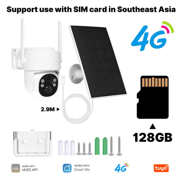 Advanced 4G Outdoor Security Camera with Solar Power - Image 2