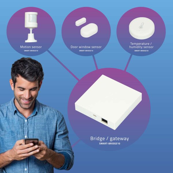 Alecto SMART-BRIDGE10 Connection point for Zigbee sensors to network / internet - Image 5