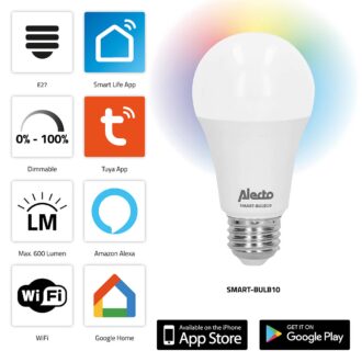 Alecto SMART-BULB10 Smart LED colour lamp with Wi-Fi