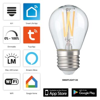 Alecto SMARTLIGHT120 Smart filament LED lamp with Wi-Fi