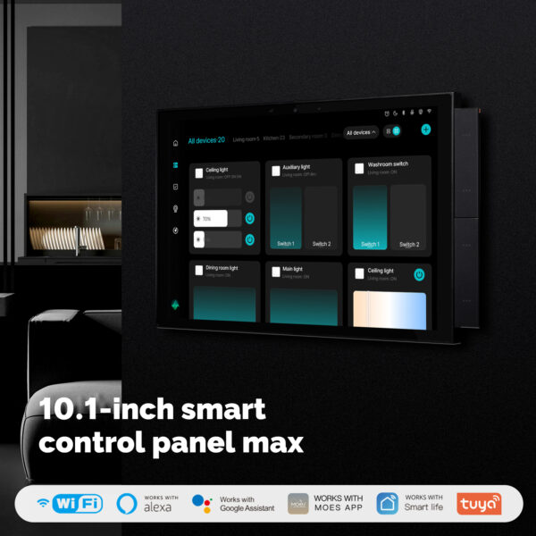 Tuya 10.1-Inch Smart Control Panel Max with Ble/Zigbee Gateway - Image 3
