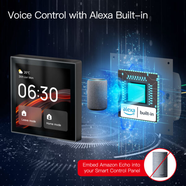 Tuya Wifi Smart Touch Screen Center Control Panel with Voice Control Alexa Built-in ZigBee Gateway Built-in - Image 5