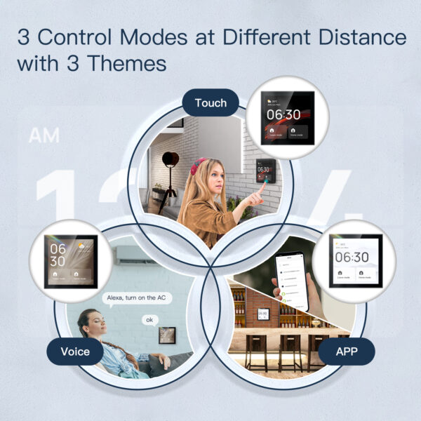 Tuya Wifi Smart Touch Screen Center Control Panel with Voice Control Alexa Built-in ZigBee Gateway Built-in - Image 4
