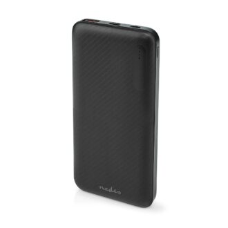 Nedis Powerbank | 10000 mAh | 1.5 / 2.0 / 3.0 A | Number of outputs: 2 | Output connection: 1x USB-A / 1x USB-Cƒ?› | Input connection: 1x Micro USB / 1x USB-Cƒ?› | PD2.0 18W | Lithium-Polymer