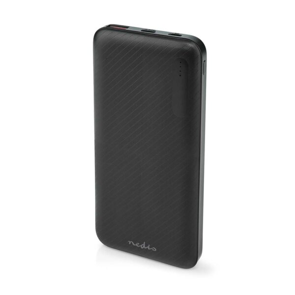 Nedis Powerbank | 10000 mAh | 1.5 / 2.0 / 3.0 A | Number of outputs: 2 | Output connection: 1x USB-A / 1x USB-Cƒ?› | Input connection: 1x Micro USB / 1x USB-Cƒ?› | PD2.0 18W | Lithium-Polymer