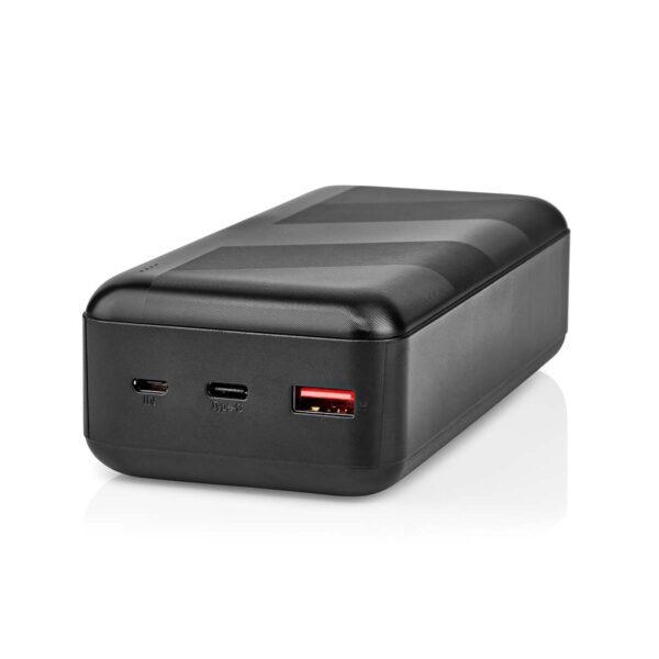 Nedis Powerbank | 30000 mAh | 1.5 / 2.0 / 3.0 A | Number of outputs: 2 | Output connection: 1x USB-A / 1x USB-Cƒ?› | Input connection: 1x Micro USB / 1x USB-Cƒ?› | PD3.0 20W | Lithium-Polymer - Image 4