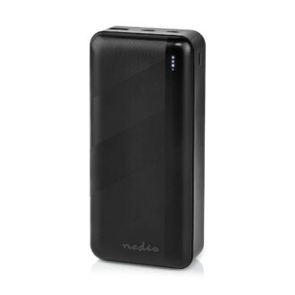 Nedis Powerbank | 30000 mAh | 1.5 / 2.0 / 3.0 A | Number of outputs: 2 | Output connection: 1x USB-A / 1x USB-Cƒ?› | Input connection: 1x Micro USB / 1x USB-Cƒ?› | PD3.0 20W | Lithium-Polymer