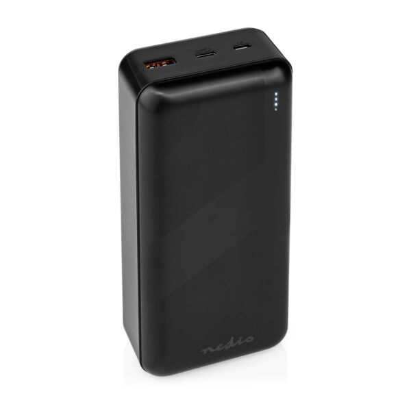 Nedis Powerbank | 30000 mAh | 1.5 / 2.0 / 3.0 A | Number of outputs: 2 | Output connection: 1x USB-A / 1x USB-Cƒ?› | Input connection: 1x Micro USB / 1x USB-Cƒ?› | PD3.0 20W | Lithium-Polymer - Image 6