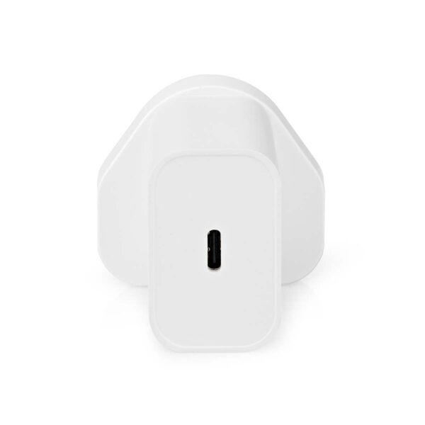 Nedis Wall Charger | 20 W | PD3.0 20W | Quick charge feature | 1.67 / 2.22 / 3.0 A | Number of outputs: 1 | USB-Cƒ?› | Automatic Voltage Selection | White - Image 2