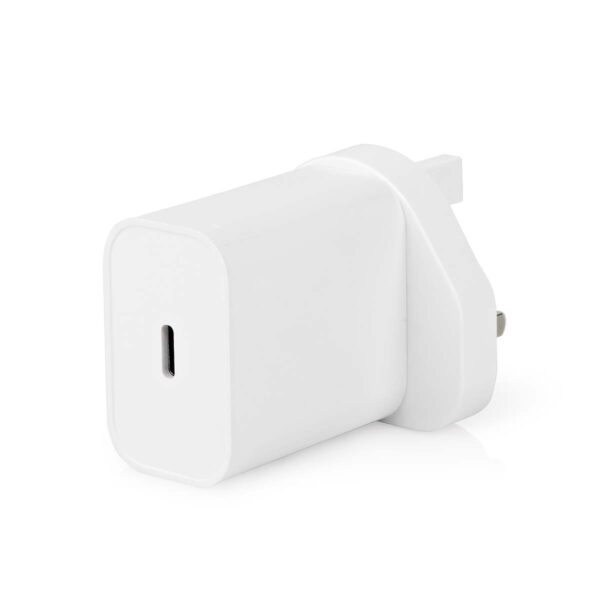 Nedis Wall Charger | 20 W | PD3.0 20W | Quick charge feature | 1.67 / 2.22 / 3.0 A | Number of outputs: 1 | USB-Cƒ?› | Automatic Voltage Selection | White - Image 3