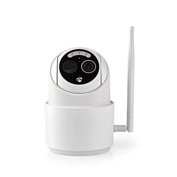 Nedis SmartLife Outdoor Camera | Wi-Fi | Full HD 1080p | Pan tilt | IP65 | Max. battery life: 5 Months | Cloud Storage (optional) / microSD (not included) | 5 V DC | With motion sensor | Night vision | White - Image 3