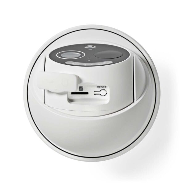 Nedis SmartLife Outdoor Camera | Wi-Fi | Full HD 1080p | Pan tilt | IP65 | Max. battery life: 5 Months | Cloud Storage (optional) / microSD (not included) | 5 V DC | With motion sensor | Night vision | White - Image 4