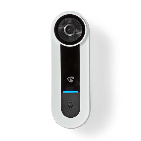 Nedis SmartLife Video Doorbell | Wi-Fi | Mains Powered | 1536x1536 | Cloud Storage (optional) / microSD (not included) / Onvif | IP65 | With motion sensor | White - Image 3