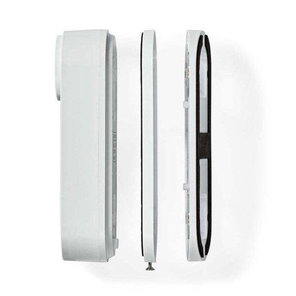 Nedis SmartLife Video Doorbell | Wi-Fi | Mains Powered | 1536x1536 | Cloud Storage (optional) / microSD (not included) / Onvif | IP65 | With motion sensor | White - Image 5
