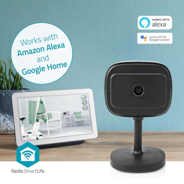 Nedis SmartLife Indoor Camera | Wi-Fi | Full HD 1080p | Cloud Storage (optional) / microSD (not included) / Onvif | With motion sensor | Night vision | Black - Image 9
