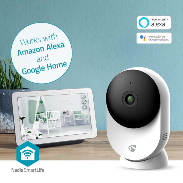 Nedis SmartLife Indoor Camera | Wi-Fi | 3MP Full HD 1296p | Cloud Storage (optional) / microSD (not included) / Onvif | With motion sensor | Night vision | White - Image 7