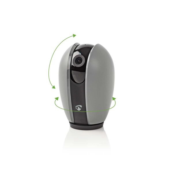 Nedis SmartLife Indoor Camera | Wi-Fi | Full HD 1080p | Pan tilt | Cloud Storage (optional) / microSD (not included) | With motion sensor | Night vision | Dark Grey / White - Image 9