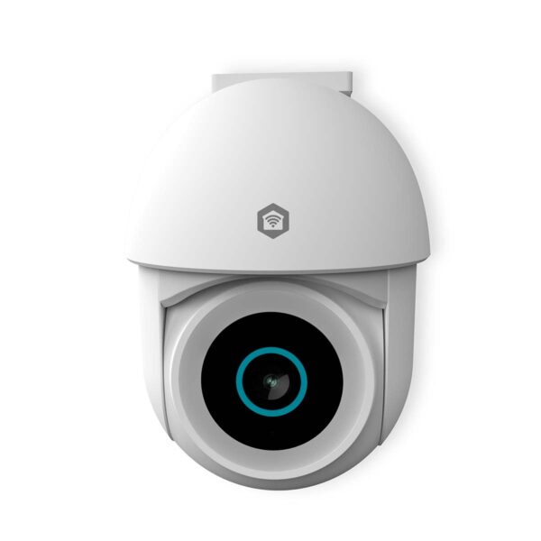 Nedis SmartLife Outdoor Camera | Wi-Fi | Spotlight | 3MP Full HD 1296p | Pan tilt | IP65 | Cloud Storage (optional) / microSD (not included) / Onvif | 5 V DC | With motion sensor | Night vision | White - Image 2