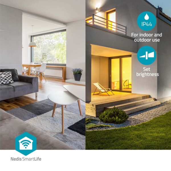 Nedis SmartLife Ceiling Light | Wi-Fi | RGB / Warm to Cool White | Round | Diameter: 260 mm | 1820 lm | 2700 - 6500 K | IP44 | Energy class: F | Androidƒ?› / IOS - Image 8