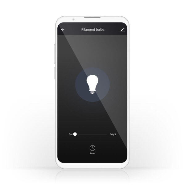 Nedis SmartLife LED Filament Bulb | Wi-Fi | E27 | 500 lm | 5 W | Warm White | 2700 K | Glass | Androidƒ?› / IOS | ST64 | 1 pcs - Image 4