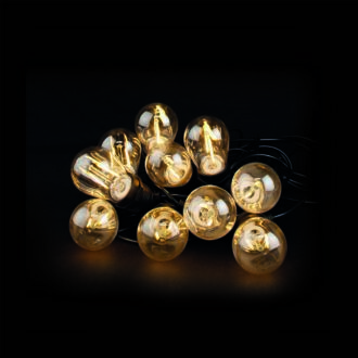 Nedis SmartLife Decorative Lights | Party Lights | Wi-Fi | Warm White | 10 LED's | 9.00 m | Androidƒ?› | Bulb diameter: 45 mm