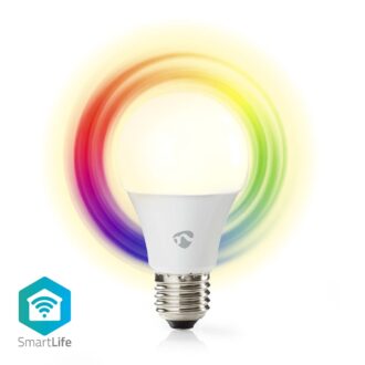 Nedis SmartLife Full Colour LED Bulb | Wi-Fi | E27 | 806 lm | 9 W | RGB / Warm to Cool White | 2700 - 6500 K | Androidƒ?› / IOS | Bulb | 1 pcs