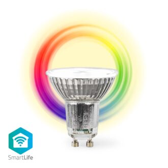 Nedis SmartLife LED Spot | Wi-Fi | GU10 | 345 lm | 5 W | RGB / Warm to Cool White | 2700 - 6500 K | Energy class: G | Androidƒ?› / IOS | PAR16 | 1 pcs