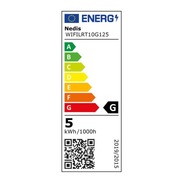 Nedis SmartLife LED Filament Bulb | Wi-Fi | E27 | 360 lm | 4.9 W | Warm to Cool White | 1800 - 6500 K | Glass | Androidƒ?› / IOS | Globe | 1 pcs - Image 8