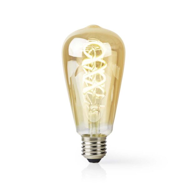 Nedis SmartLife LED Filament Bulb | Wi-Fi | E27 | 360 lm | 4.9 W | Warm to Cool White | 1800 - 6500 K | Glass | Androidƒ?› / IOS | ST64 | 1 pcs - Image 3