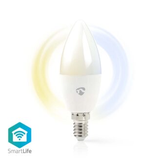 Nedis SmartLife LED Bulb | Wi-Fi | E14 | 470 lm | 4.9 W | Warm to Cool White | 2700 - 6500 K | Androidƒ?› / IOS | Candle | 1 pcs