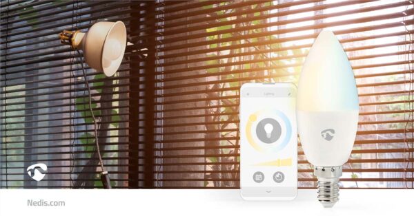 Nedis SmartLife LED Bulb | Wi-Fi | E14 | 470 lm | 4.9 W | Warm to Cool White | 2700 - 6500 K | Androidƒ?› / IOS | Candle | 1 pcs - Image 9