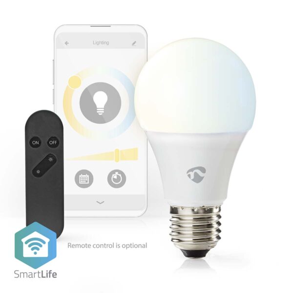 Nedis SmartLife LED Bulb | Wi-Fi | E27 | 806 lm | 9 W | Warm to Cool White | 2700 - 6500 K | Androidƒ?› / IOS | Bulb | 1 pcs - Image 5