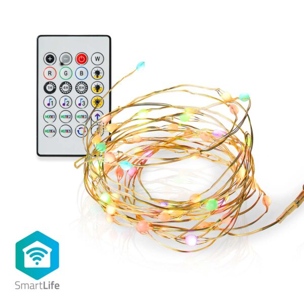 Nedis SmartLife LED Strip | Wi-Fi | Multi Colour | SMD | 5.00 m | IP20 | 2700 - 6500 K | 400 lm | Androidƒ?› / IOS - Image 5