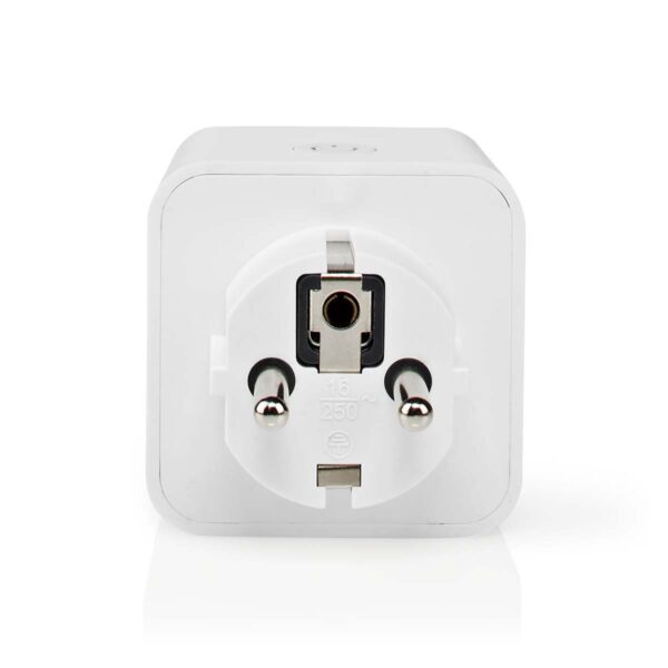 Nedis SmartLife Smart Plug | Wi-Fi | IP21 | Power meter | 3680 W | Type F (CEE 7/7) | 0 - 55 ?øC | Androidƒ?› / IOS | White | 3 pcs - Image 4