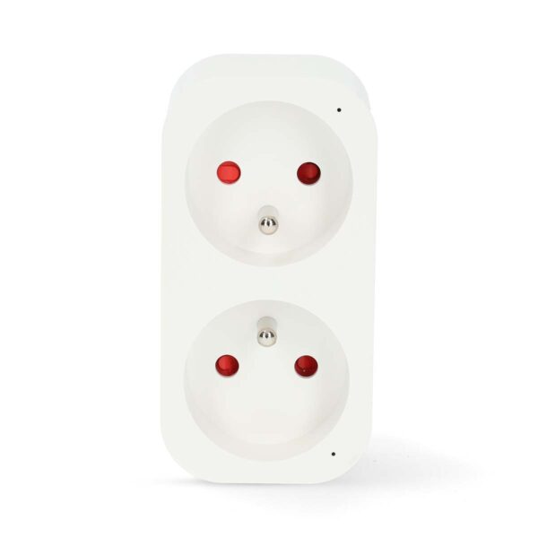 Nedis SmartLife Smart Plug | Wi-Fi | IP21 | Power meter | 3680 W | Type E (CEE 7/6) | 0 - 55 ?øC | Androidƒ?› / IOS | 2-Way | White | 1 pcs - Image 2