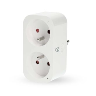 Nedis SmartLife Smart Plug | Wi-Fi | IP21 | Power meter | 3680 W | Type E (CEE 7/6) | 0 - 55 ?øC | Androidƒ?› / IOS | 2-Way | White | 1 pcs