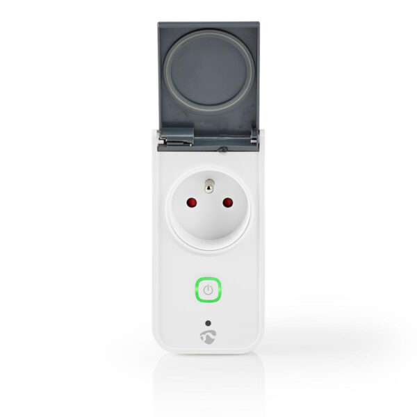 Nedis SmartLife Smart Plug | Wi-Fi | IP44 | Power meter | 3680 W | Type E (CEE 7/6) | -30 - 40 ?øC | Androidƒ?› / IOS | Grey / White | 1 pcs - Image 3