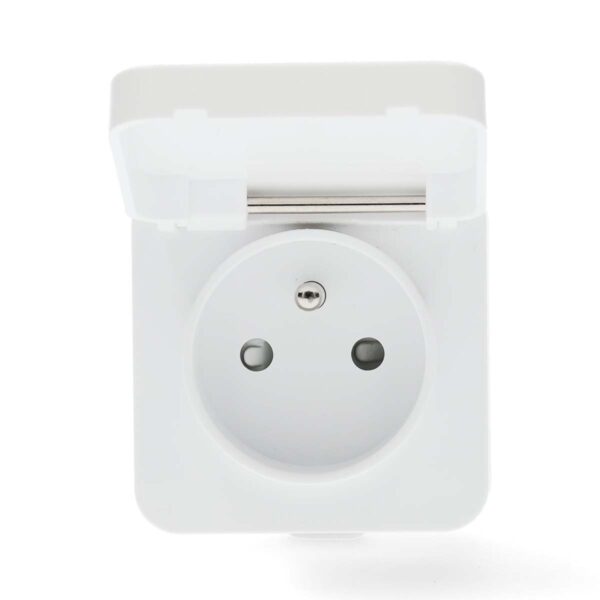 Nedis SmartLife Smart Plug | Wi-Fi | IP44 | Power meter | 3680 W | Type E (CEE 7/6) | -25 - 55 ?øC | Androidƒ?› / IOS | Grey / White | 1 pcs - Image 2